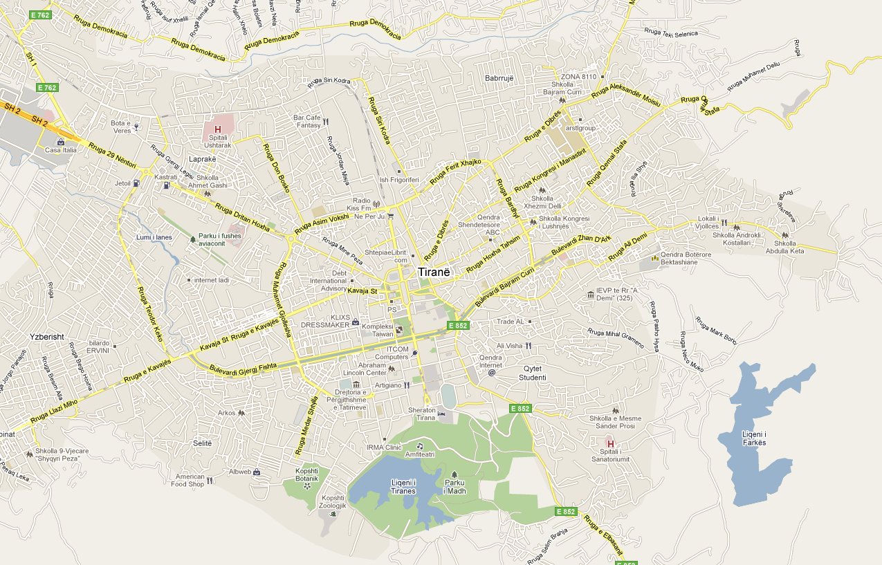 Tirana Map | Maps