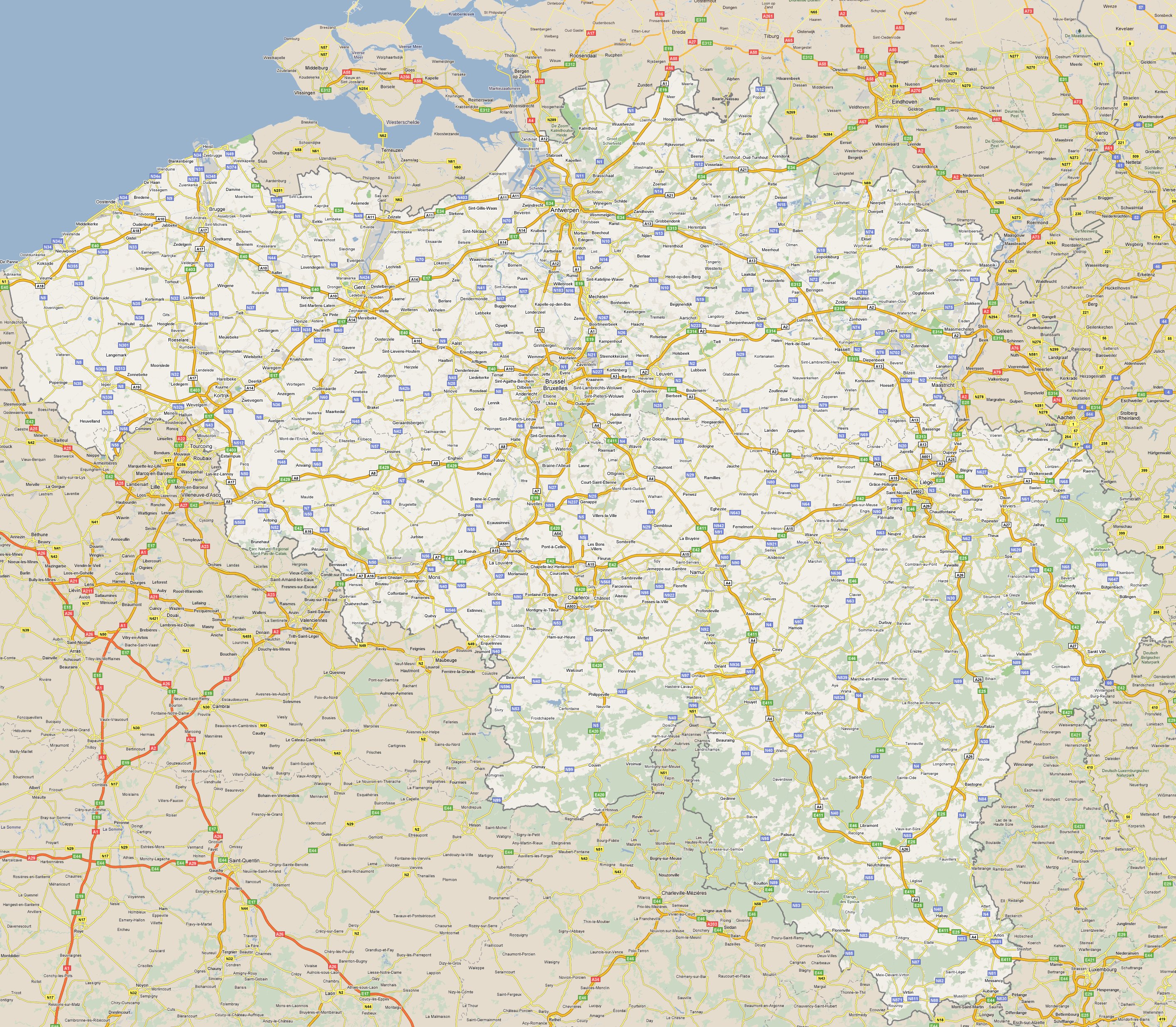 karta belgije sa gradovima BELGIJA Karta Belgije – Autokarta – Zemljovid | Gorila karta belgije sa gradovima