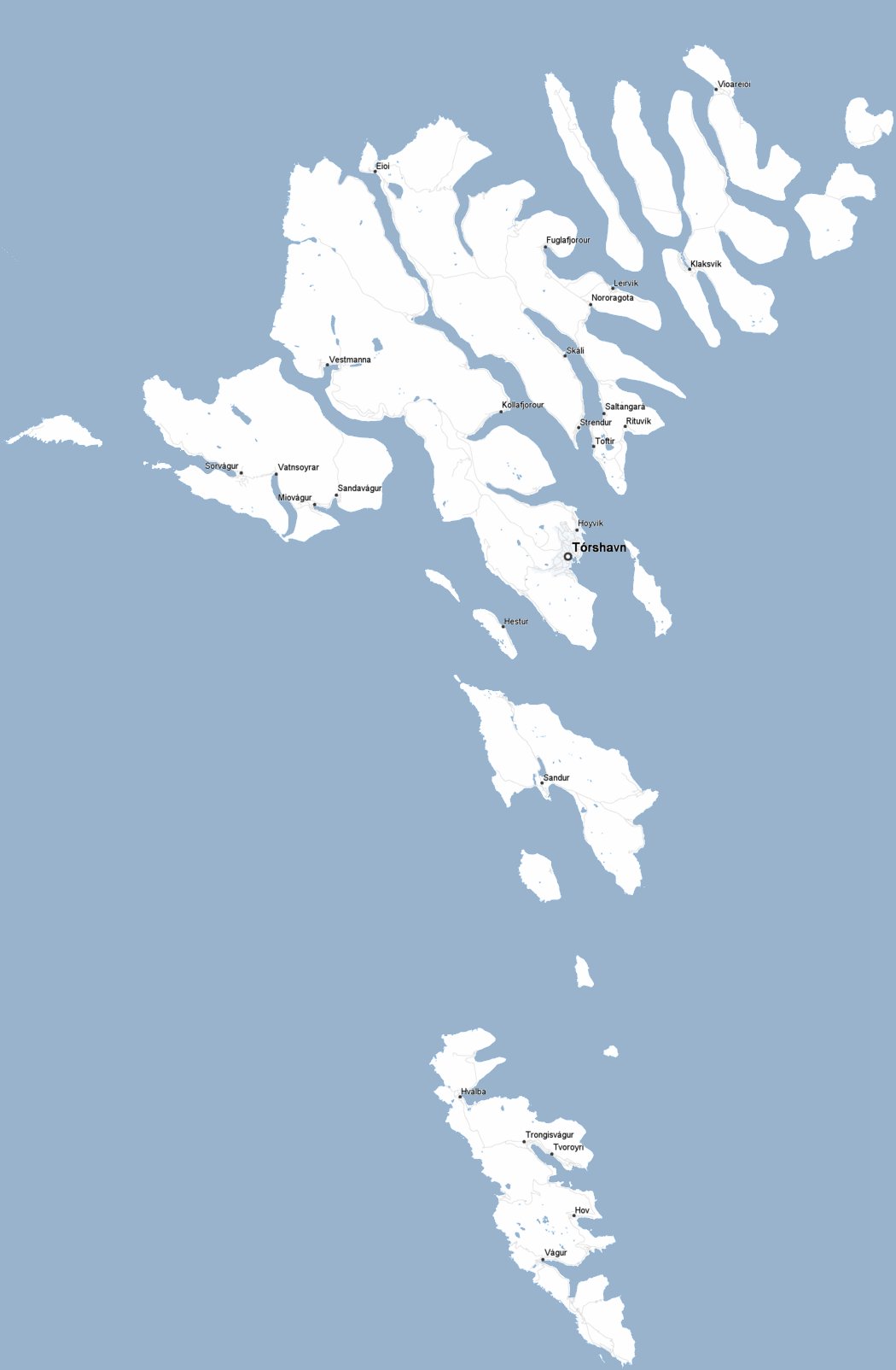 Footiemap Com Faroe Islands 11 Map Of Top Tier Faroese Football Club Stadiums